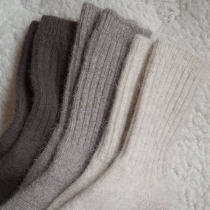 Wool Socks - Taupe