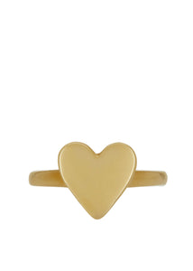 Heart Ring - Brass