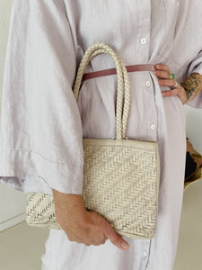 Bembien Woven Leather Bag - Bone