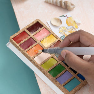 Eco Watercolor Pans Set - 16 Color Tray