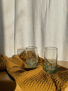 Mexican Recycled Dot Drinking Glass