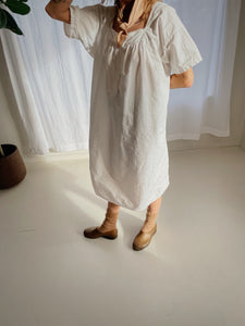 Vintage French Linen Gown