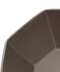 Mino Ware Small Octagon Bowl in Gray Close Up