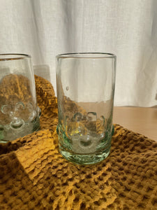 Mexican Recycled Dot Drinking Glass