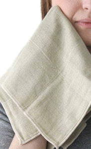 Organic Cotton Face Towel - Brown