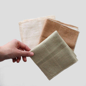 Organic Cotton Face Towel - Brown