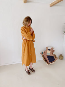 Mei Linen House Dress - Clay