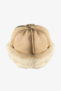 Douda Beige Lamb Leather Hat