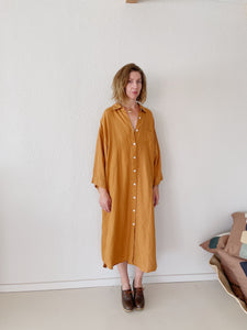 Mei Linen House Dress - Clay