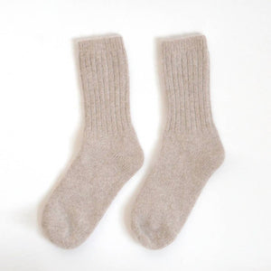 Wool Socks - Beige
