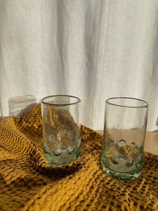 Mexican Recycled Dot Drinking Glass