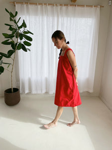 Vintage French Linen + Cotton Gown - Tomato