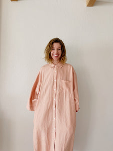 Mei Linen House Dress - Musk