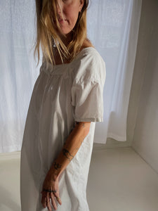 Vintage French Linen Gown