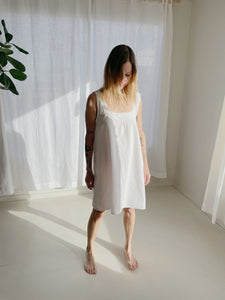 Vintage French Linen Gown