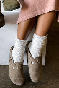 Cottage Socks - White Linen