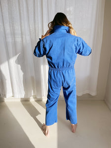 Preorder - Vintage Workwear Long Sleeve Jumpsuit - French Blue