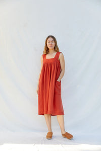 Pilar Dress - Burnt Orange