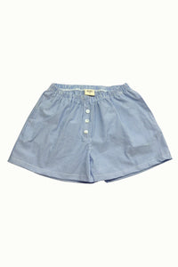 Poplin Shorts in Blue Pinstripe