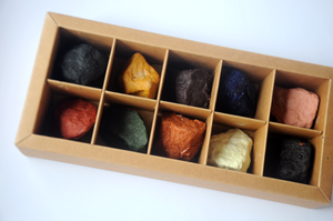 10-Piece Textured Ocean Rocks Organic Beeswax Crayons