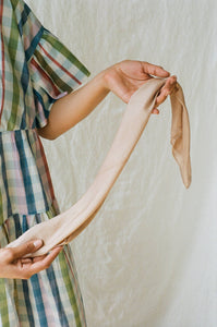 Silk Plant Dyed Bandana - Mauve