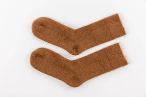 Everyday Alpaca Socks Ultra Soft - Brown