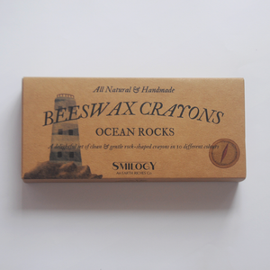 10-Piece Textured Ocean Rocks Organic Beeswax Crayons