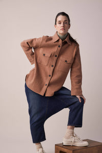 Wool Blend Shirts Jacket