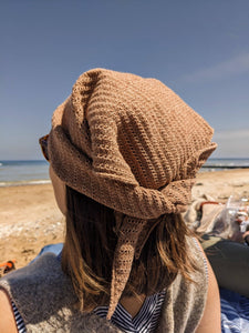 Cotton Blend Headscarf - Hazelnut